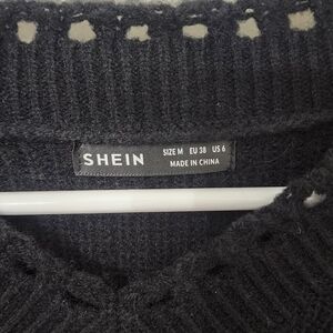 Distressed Black Sweater